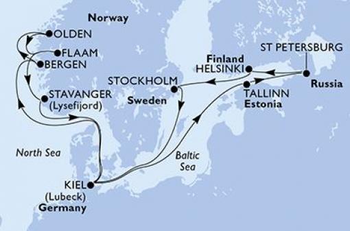 Crucero Noruega Alemania Estonia Rusia Finlandia Suecia Desde Kiel Alemania Msc Splendida Msc Cruceros Los Mejores Con Cruceroclick