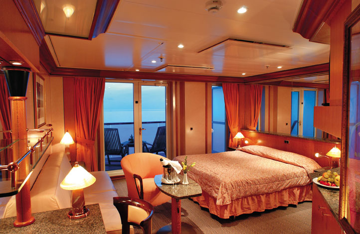 Una de las espectaculares Suites a bordo del Costa Atlantica CRUCEROS EN SUITE COSTA CRUCEROS CRUCEROS AL MEJOR PRECIOS OFERTAS CRUCEROS