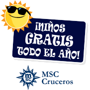 CRUCEROS MSC CRUCEROS FAMILIAS NIÑOS GRATIS CRUCERO EN FAMILIA OFERTAS TERCERA Y CUARTA PERSONA