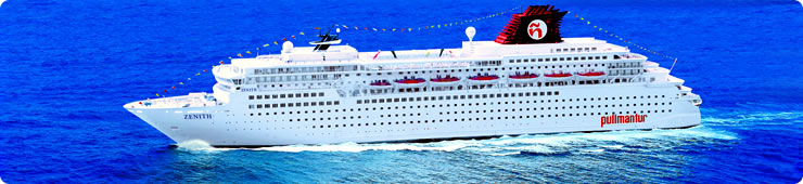 El Zenith de Pullmantur navegando por el Mediterráneo PULLMANTUR ZENITH ZENIT CRUCEROS MEDITERRANEO GRECIA EGIPTO TURQUIA ITALIA OFERTAS