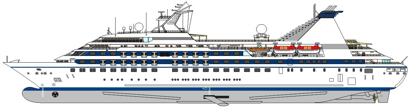 Круизный лайнер схема