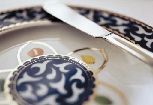 Cientos de detalles (Vajilla Bvlgari del Pinnacle Grill)