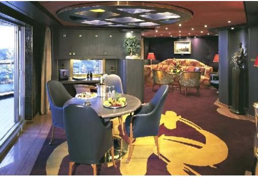 Zona de estar de la Suite Penthouse