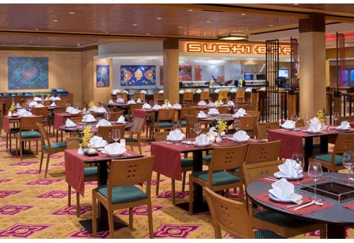 Otro Restaurante oriental,el ChinChin,al fondo el Shushi Bar