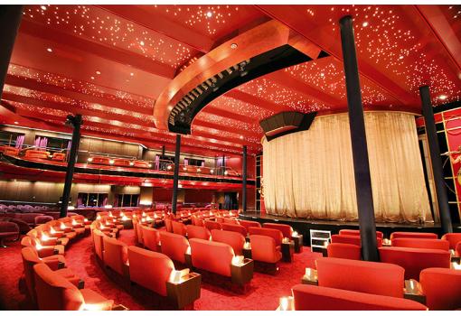 El espectacular teatro del buque