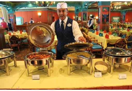 El Buffet Parrot Cay en el Disney Magic, ideal para familias
