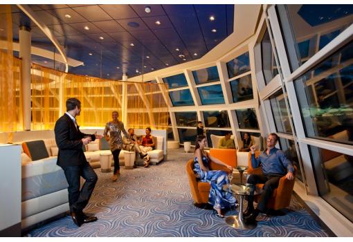 El Observation Lounge tiene cristaleras panorámicas