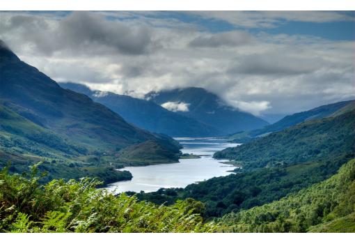 Uno de los bellos paisajes de los Highlands