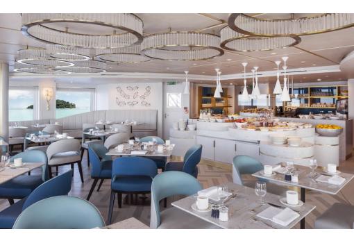 El Patio Café es el buffet del barco (desayunos y almuerzos)