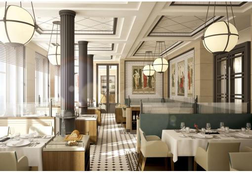 Un restaurante elegante y luminoso (Restaurante Tarragon)