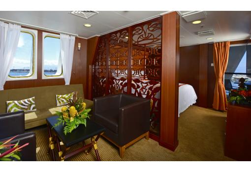 Zona de estar de la Royal Suite