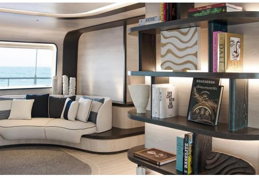 Salón Emeraude a bordo del velero Le Ponant