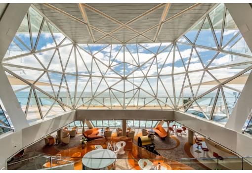 Diamant Lounge con sus vistas únicas