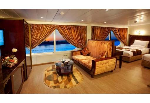 Sus suites tienen grandes ventanales con vistas únicas