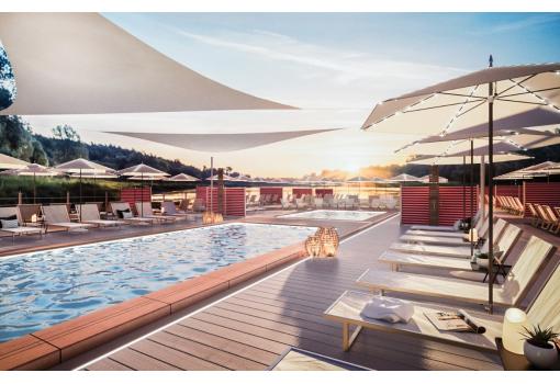 El solarium es el lugar ideal para ver atardecer