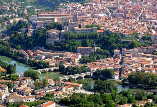 Imagen aerea de Beziers