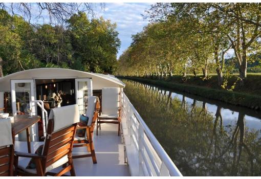 El paisaje del Canal du Midi es maravilloso...