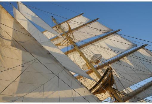 Las fascinantes velas del barco
