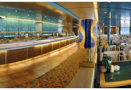 El Restaurante Buffet "Lido" con sus fantásticas cristaleras