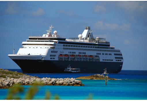El Ms Maasdam en las Bahamas (Half Moon Cay)