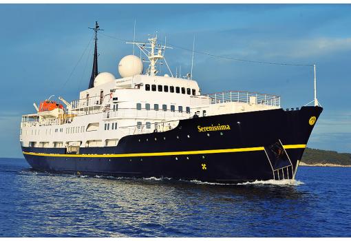 El MS Serenissima es un buque clásico... 