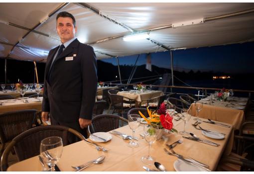 En él nos servirán la cena o la comida "al fresco"