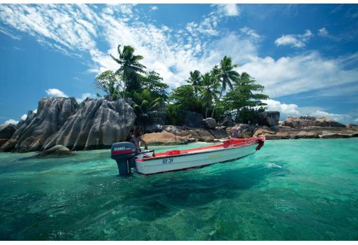 Uno de los islotes de Seychelles