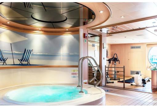 El Area Wellness con su jacuzzi
