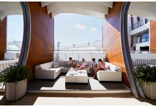 Una de las espectaculares Cabanas Privadas