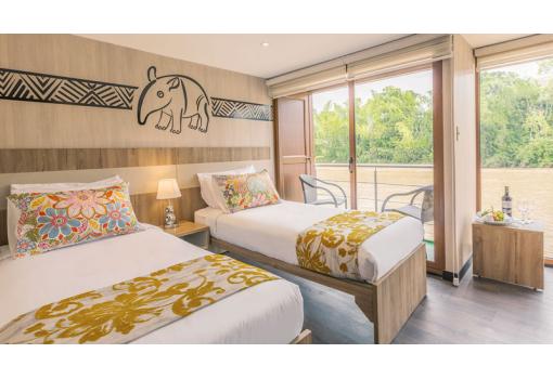 Las cabinas estandard son luminosas y confortables